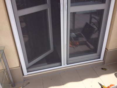 Rolós szúnyogháló ajtó